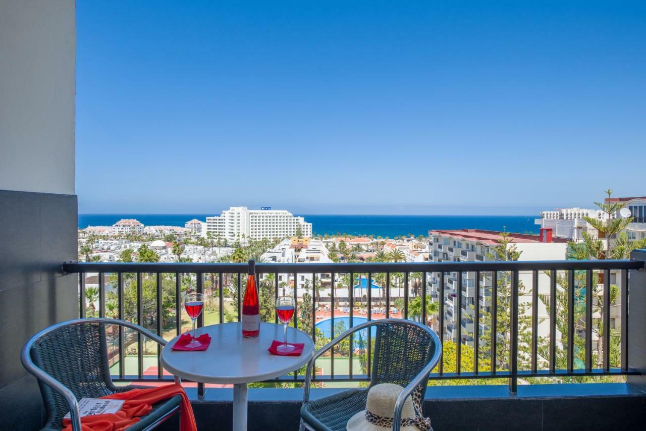 926 Fabulous View Of Lasamericas, Seafront Studio! Playa de las Americas  Bagian luar foto